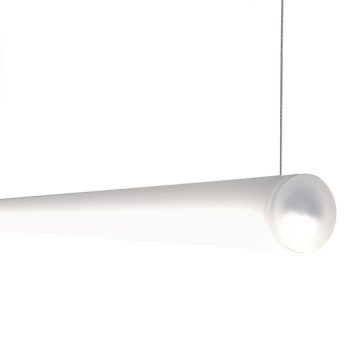 FLiRD Basic, bureaulamp met satine (mat) koker diameter 40mm stralingshoek 180° aan kopse kant