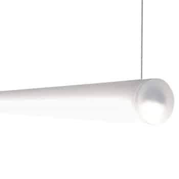FLiRD Satijn -Basic- een industrieel hang LED buislamp verwerkt in een Ø40 mm Satijn buis